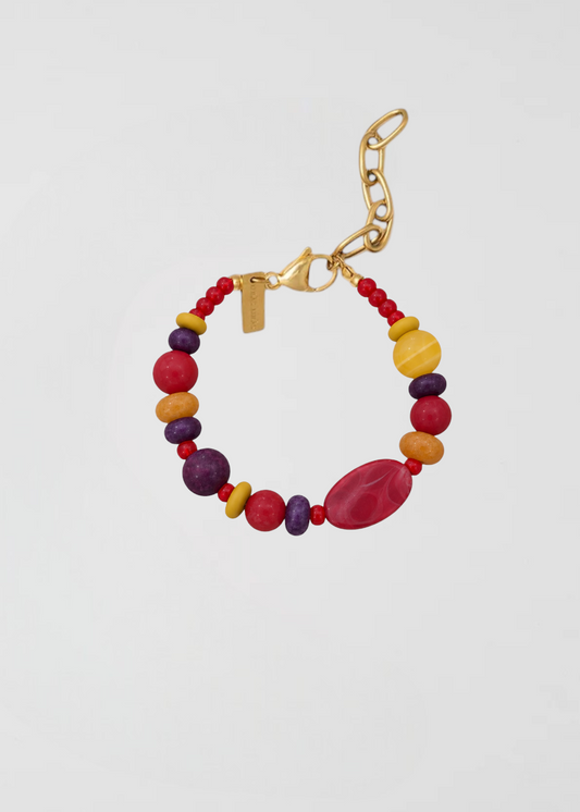 Pulsera Piedras Llenas De Color