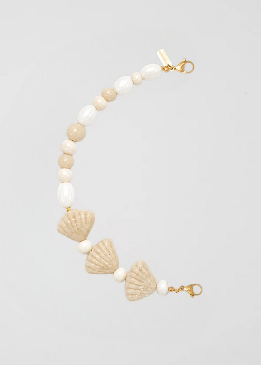 Mitad Cadena Bora Bora Blanca Y Beige