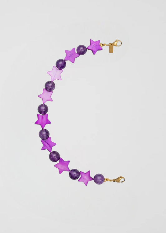 Mitad Cadena Estrellas Lilas