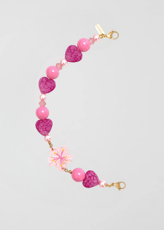 Mitad Cadena Tropical Rosa