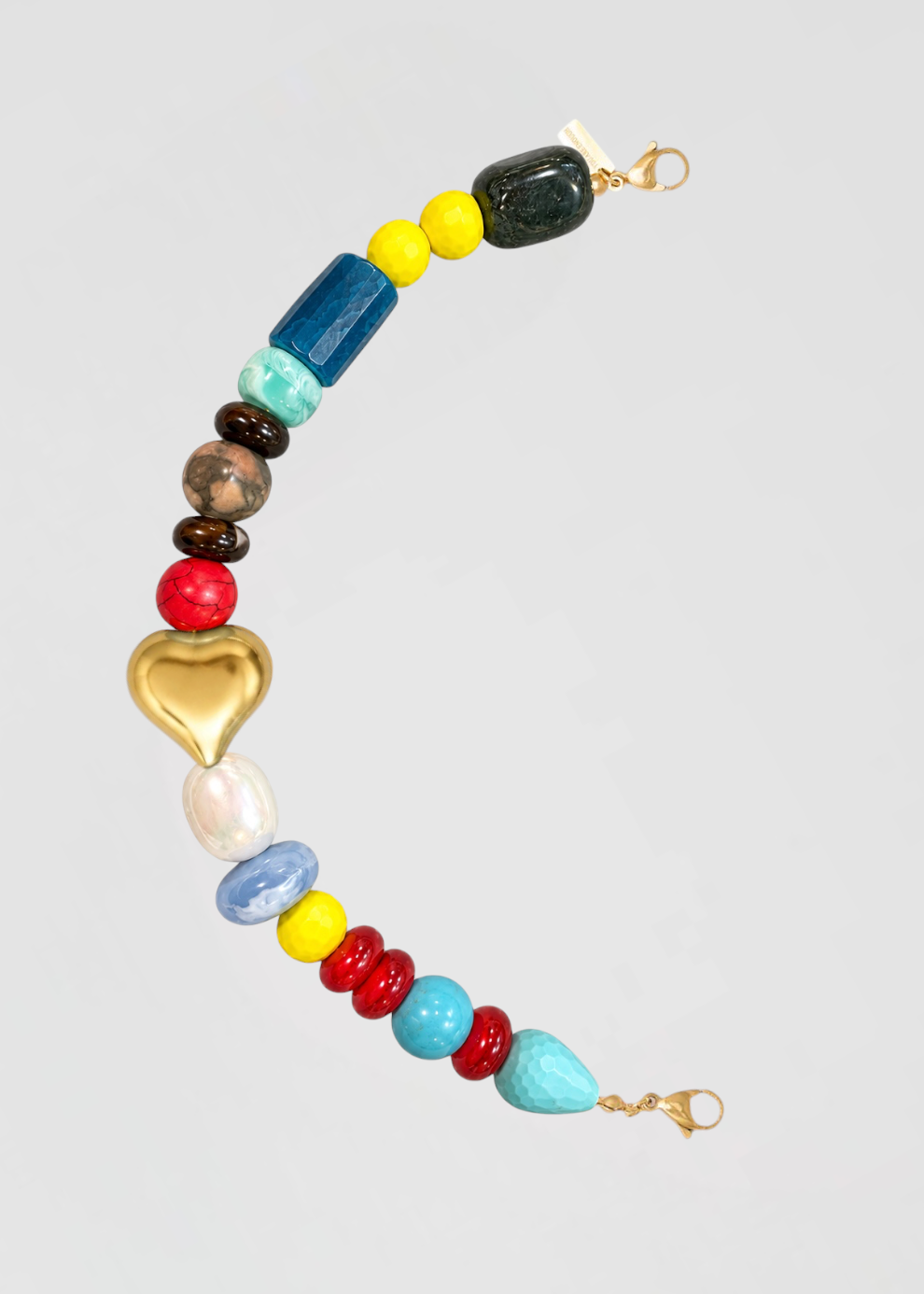 Mitad Cadena Piedras Preciosas Colores De La Boss Edición Limitada