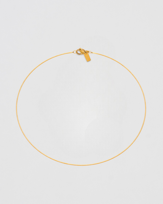 Cadena Fina Dorada Larga Cordón