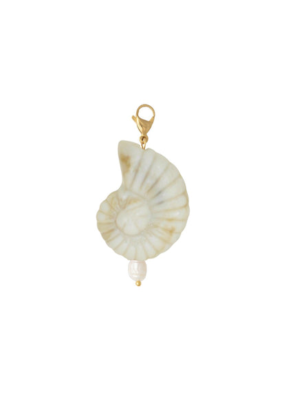 Charm Caracola De Los Mares Blanca
