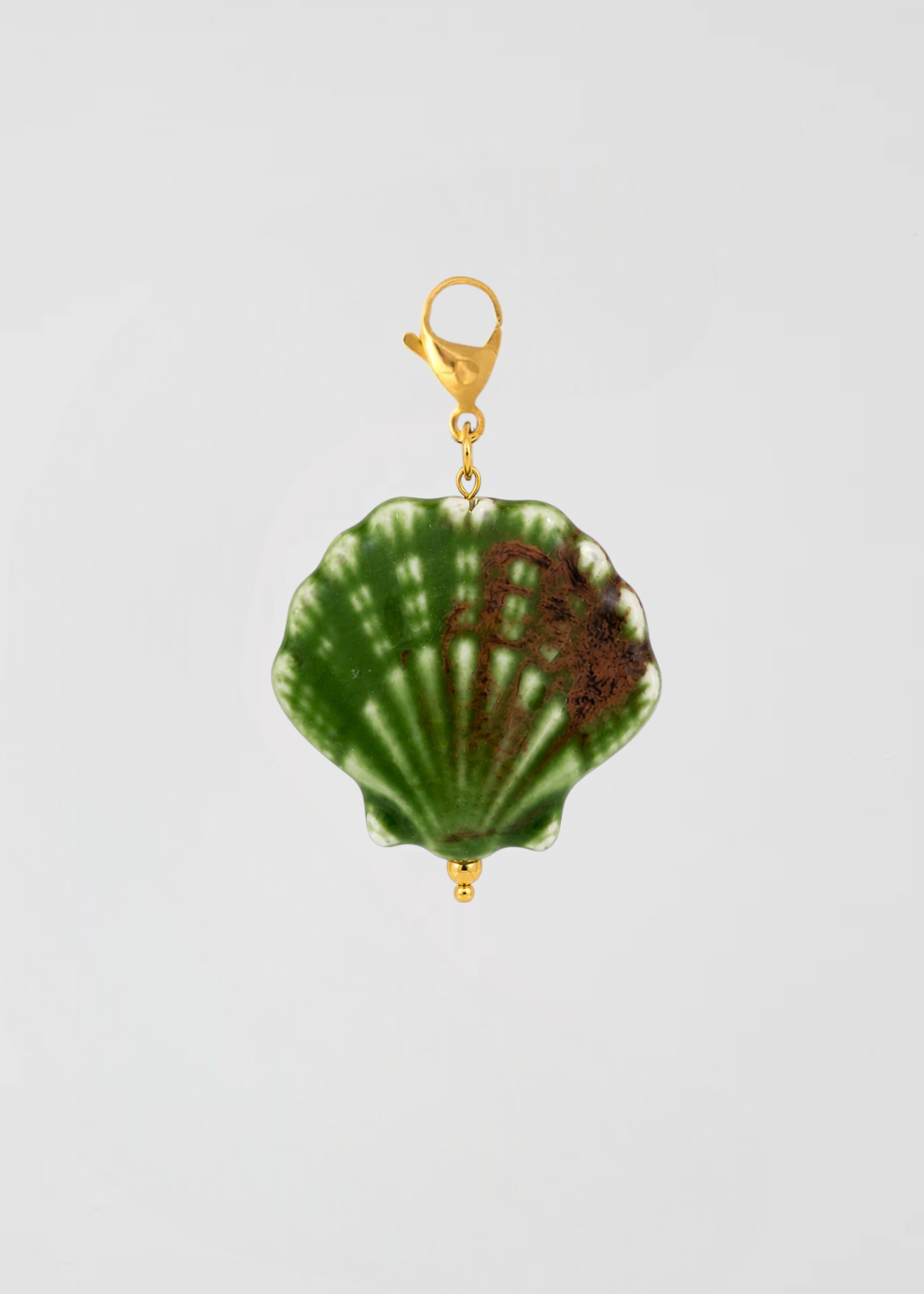 Perfect Green Shell Charm