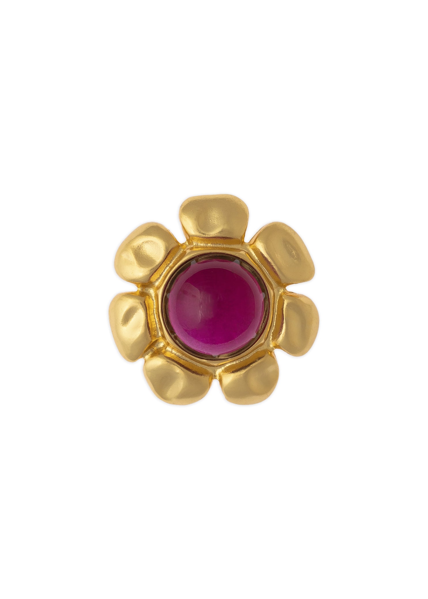 Charm forma flor, Charm dorado, Charm colgante flor, Charm morado y dorado