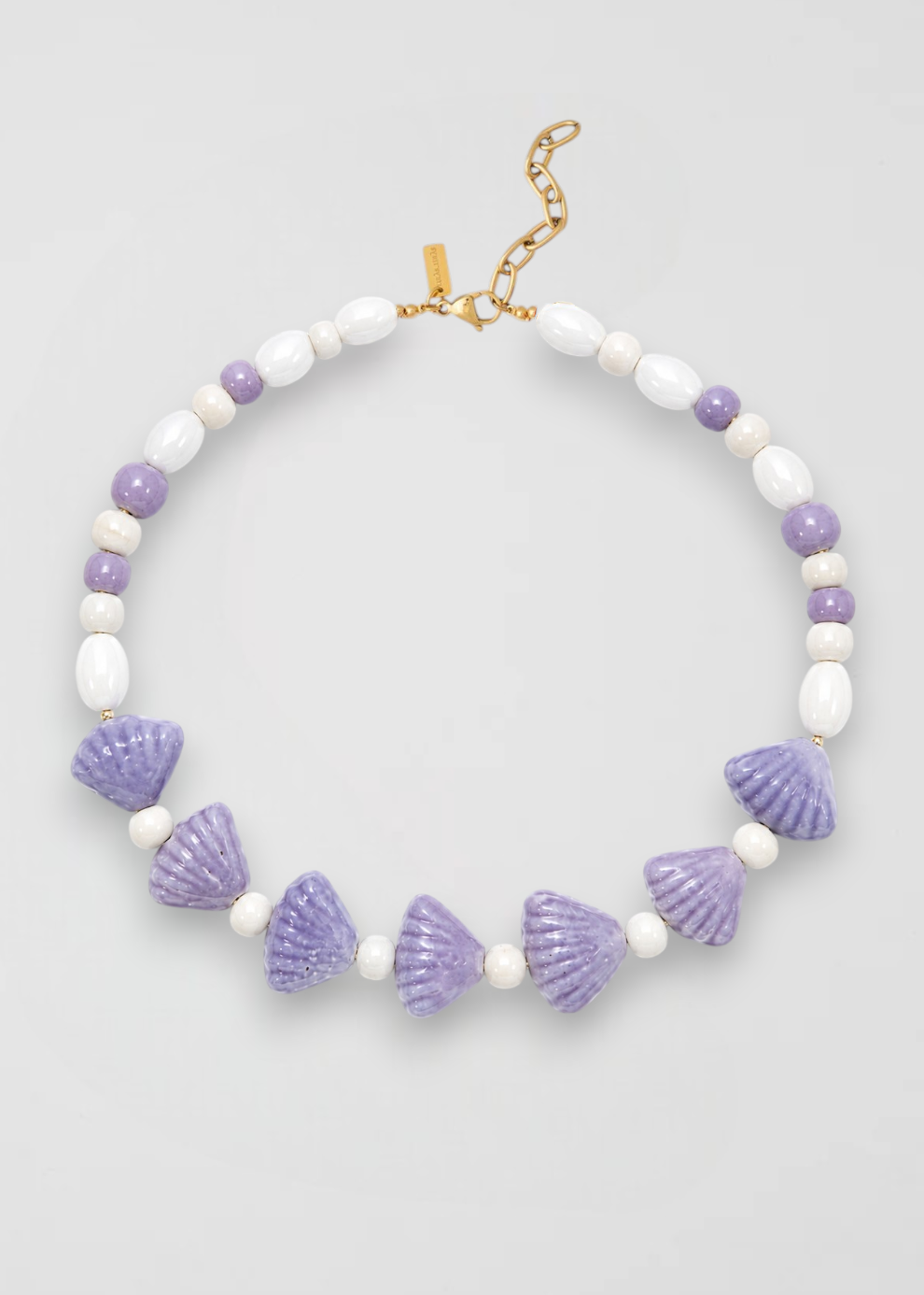 Collar Conchas Bora Bora Lila