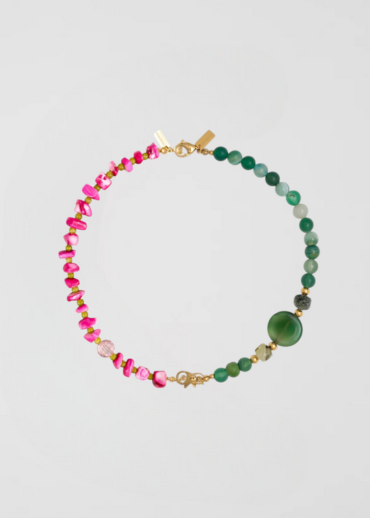 Collar Love Pink Love Green