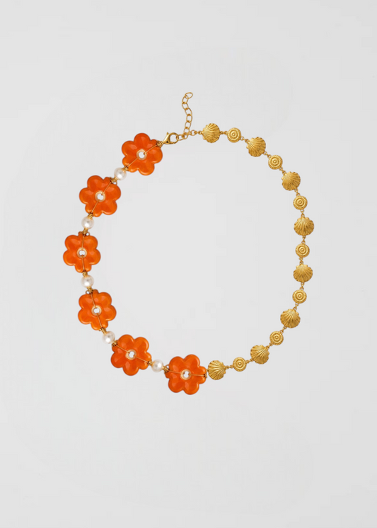 Collar Conchas Y Margaritas