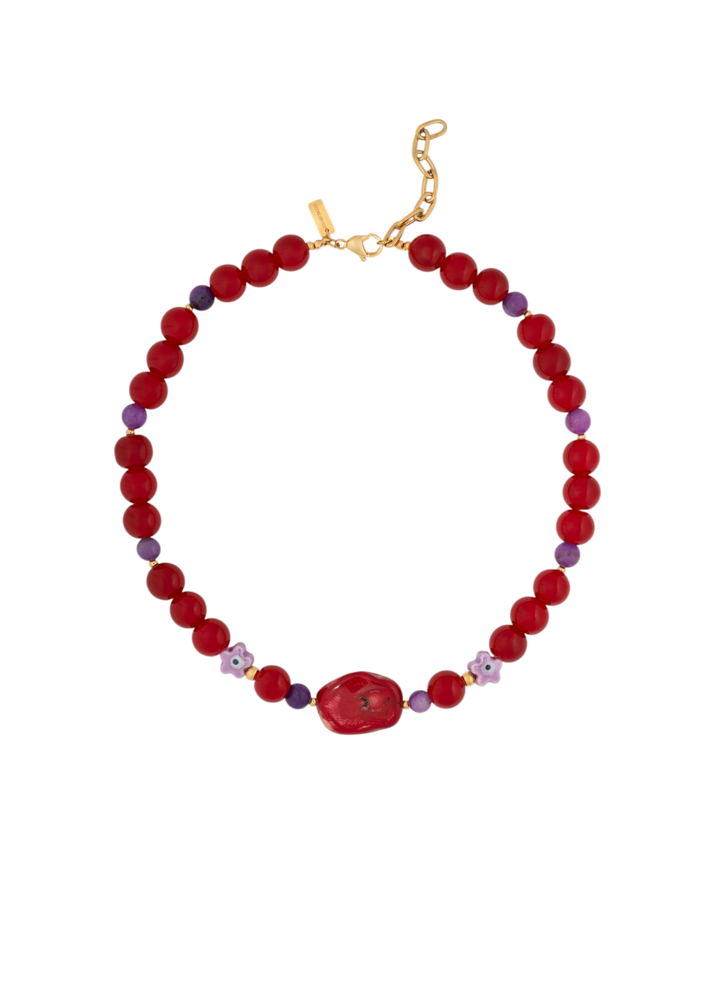 Collar Trendy Red And Purple