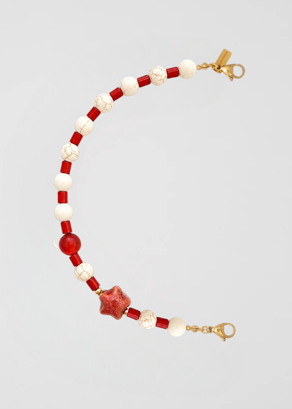 Mitad Cadena Blanca Y Coral