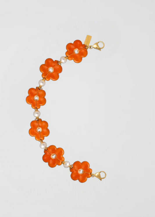Mitad Cadena Margaritas Con Perlas