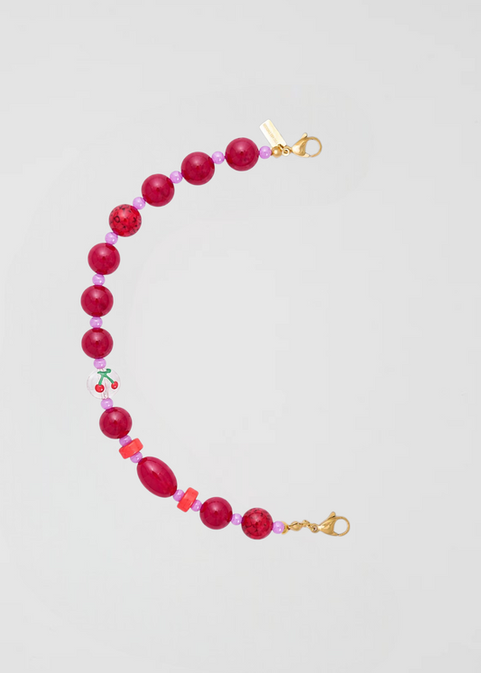 Mitad Cadena Red And Purple