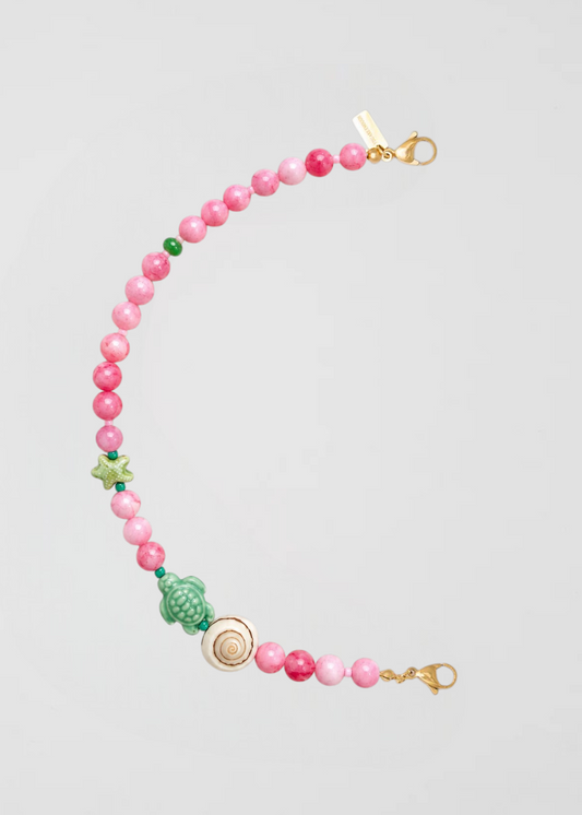 Mitad Cadena Rosita Con Verde