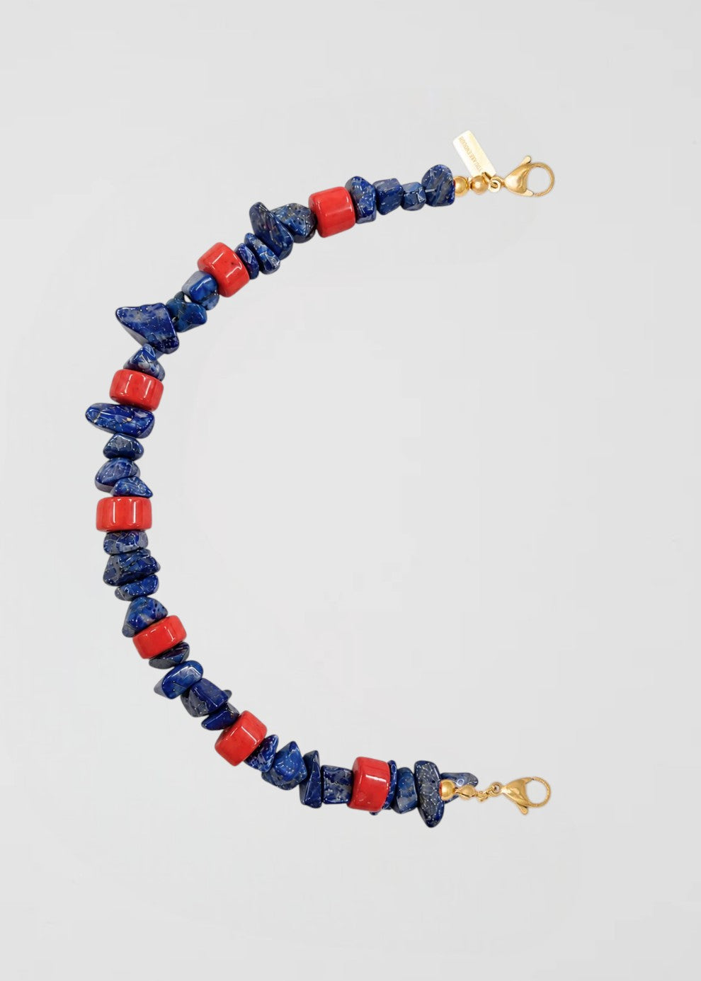 Mitad Cadena Lapislázuli y coral