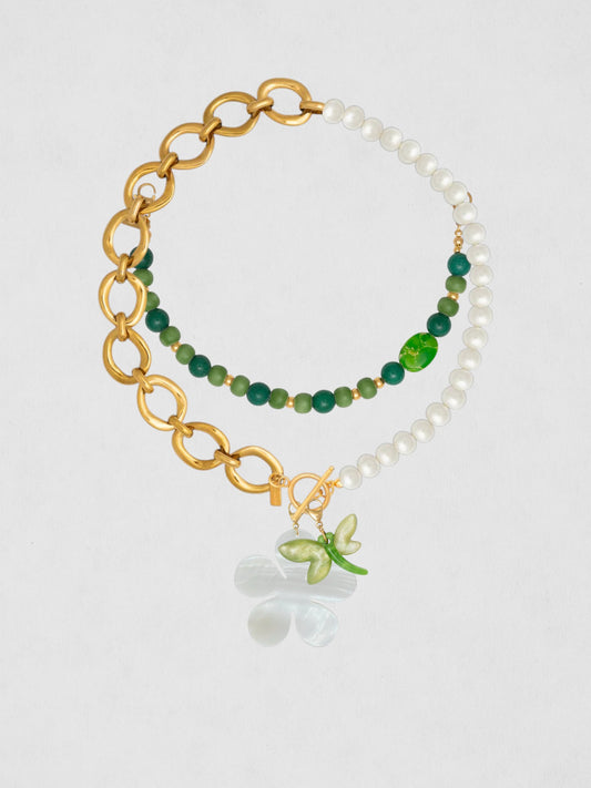 Mix Verde Con Perlas