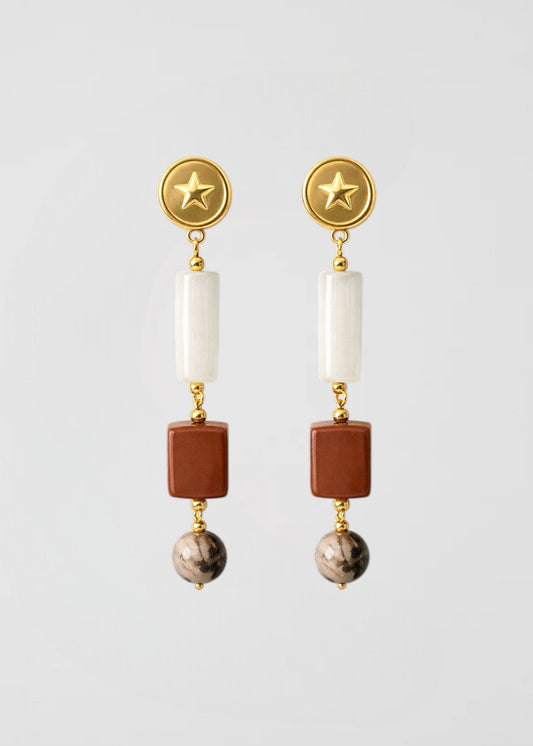 pendientes Largos Tierra