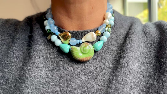 Collar Piedras Ideales Suaves Y Elegantes Detalles Espectaculares By La Boss