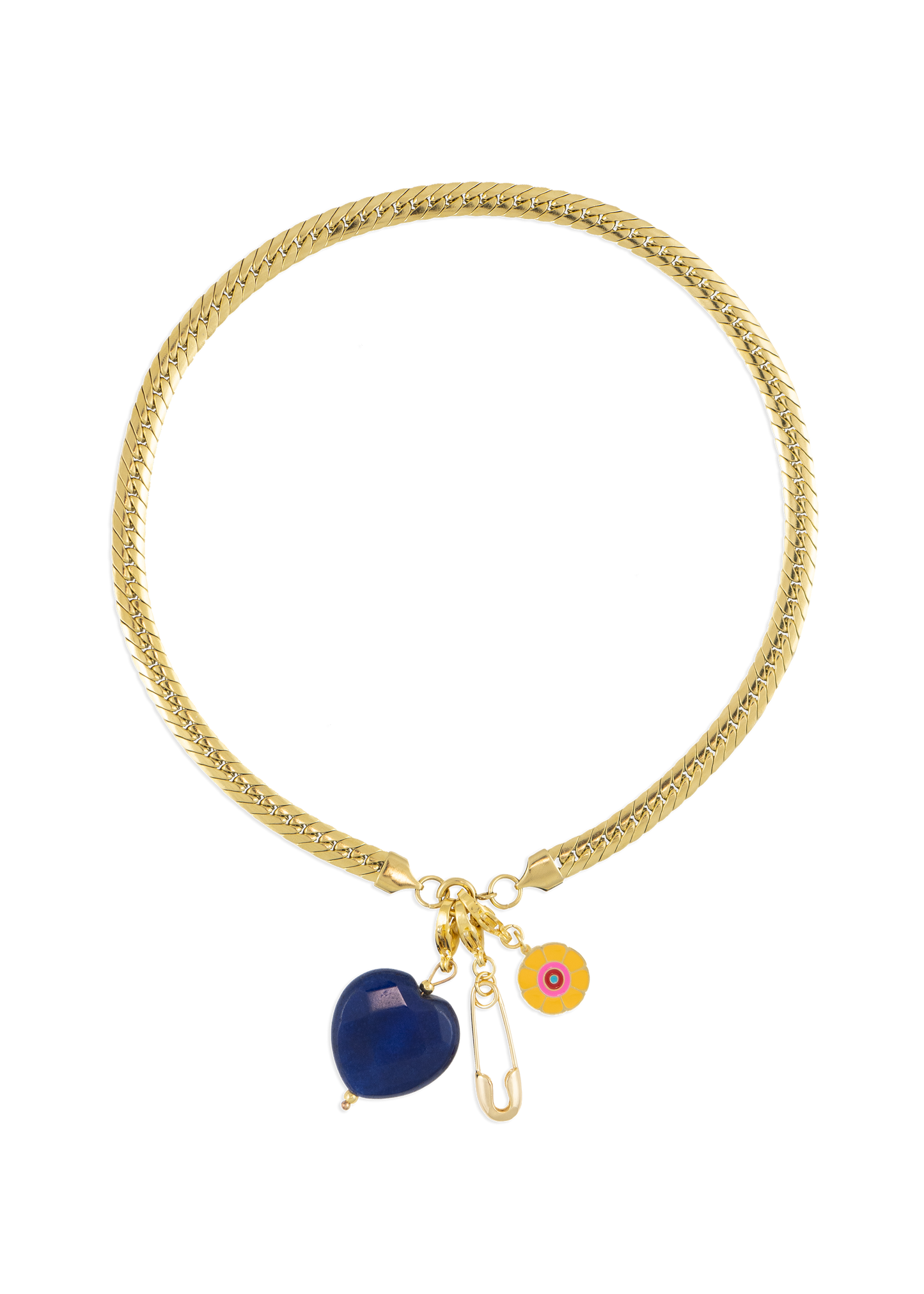 Corazón Lapislázuli Charm