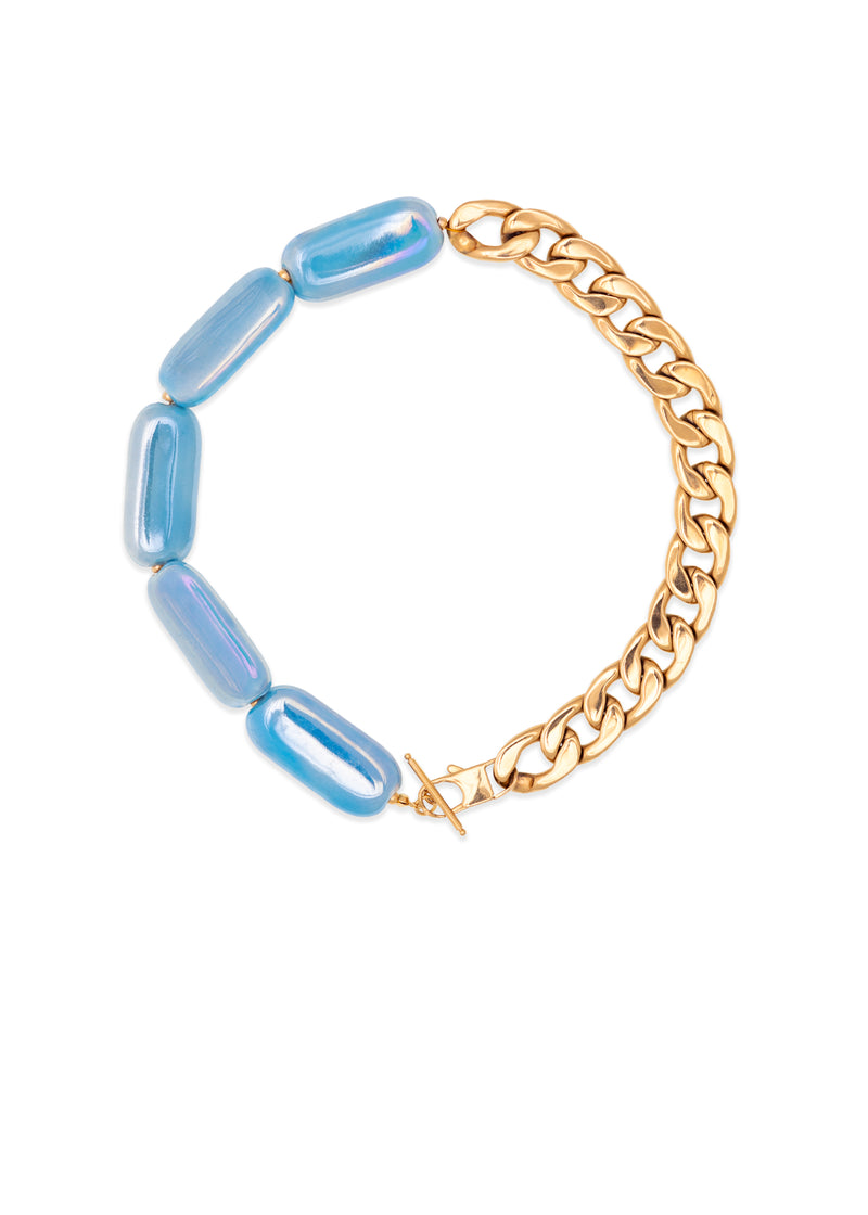 Louis Vuitton LV x YK Paradise Chain Bracelet, Blue, One Size