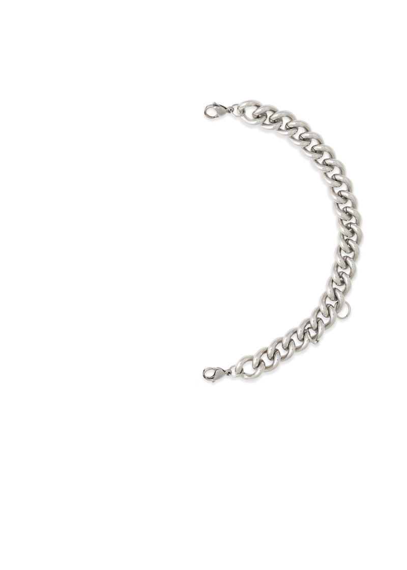 I am Your Everyday Half Friend In Silver Half Chain 