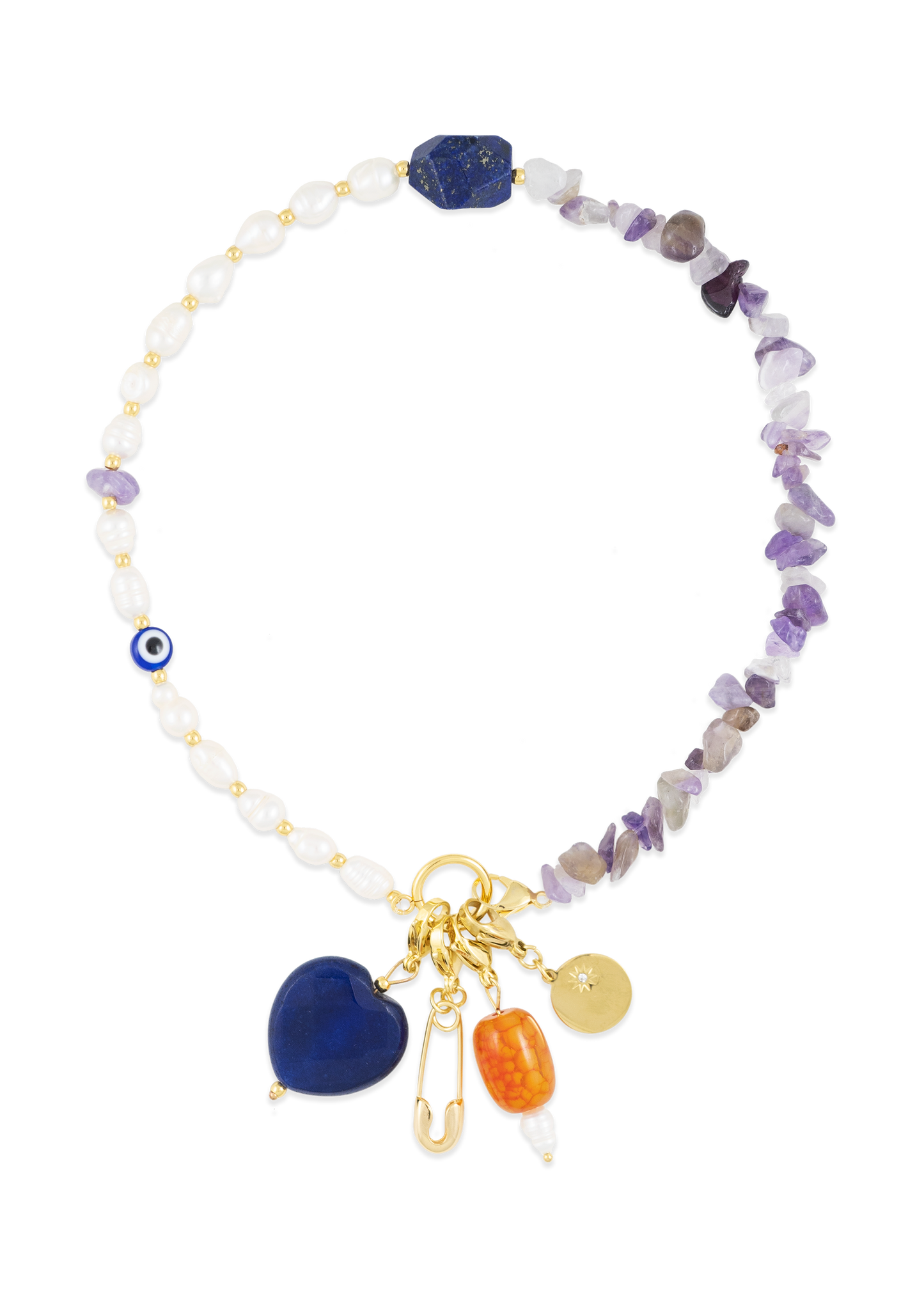 Corazón Lapislázuli Charm