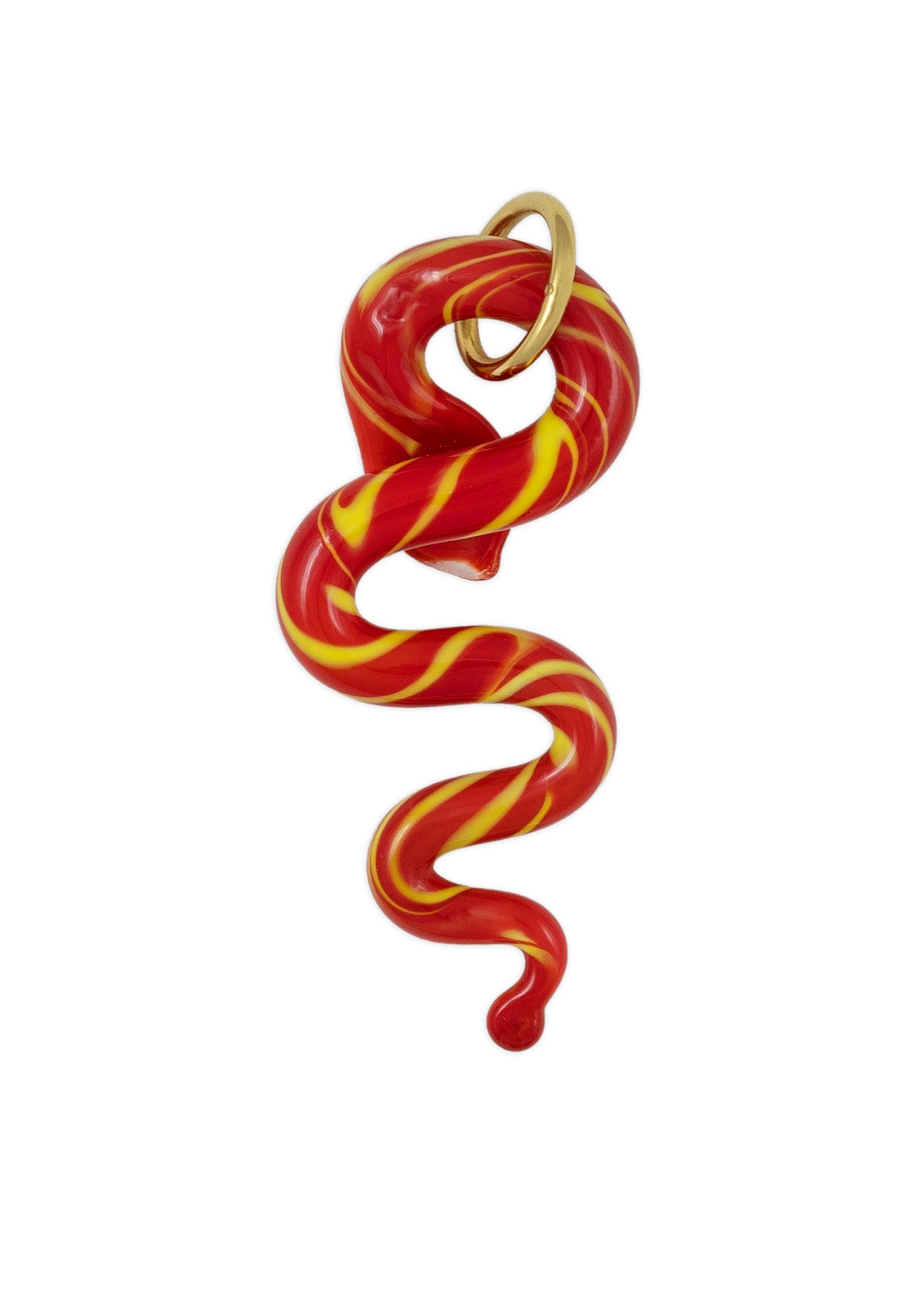 Charm-seehorse-in-the-green-ocean-crista-murano-acero-chapado-oro-18k-rojo-lima