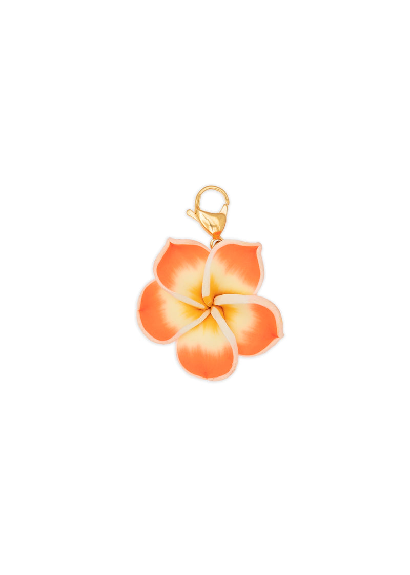 Tropical Flower S Orange Charm 