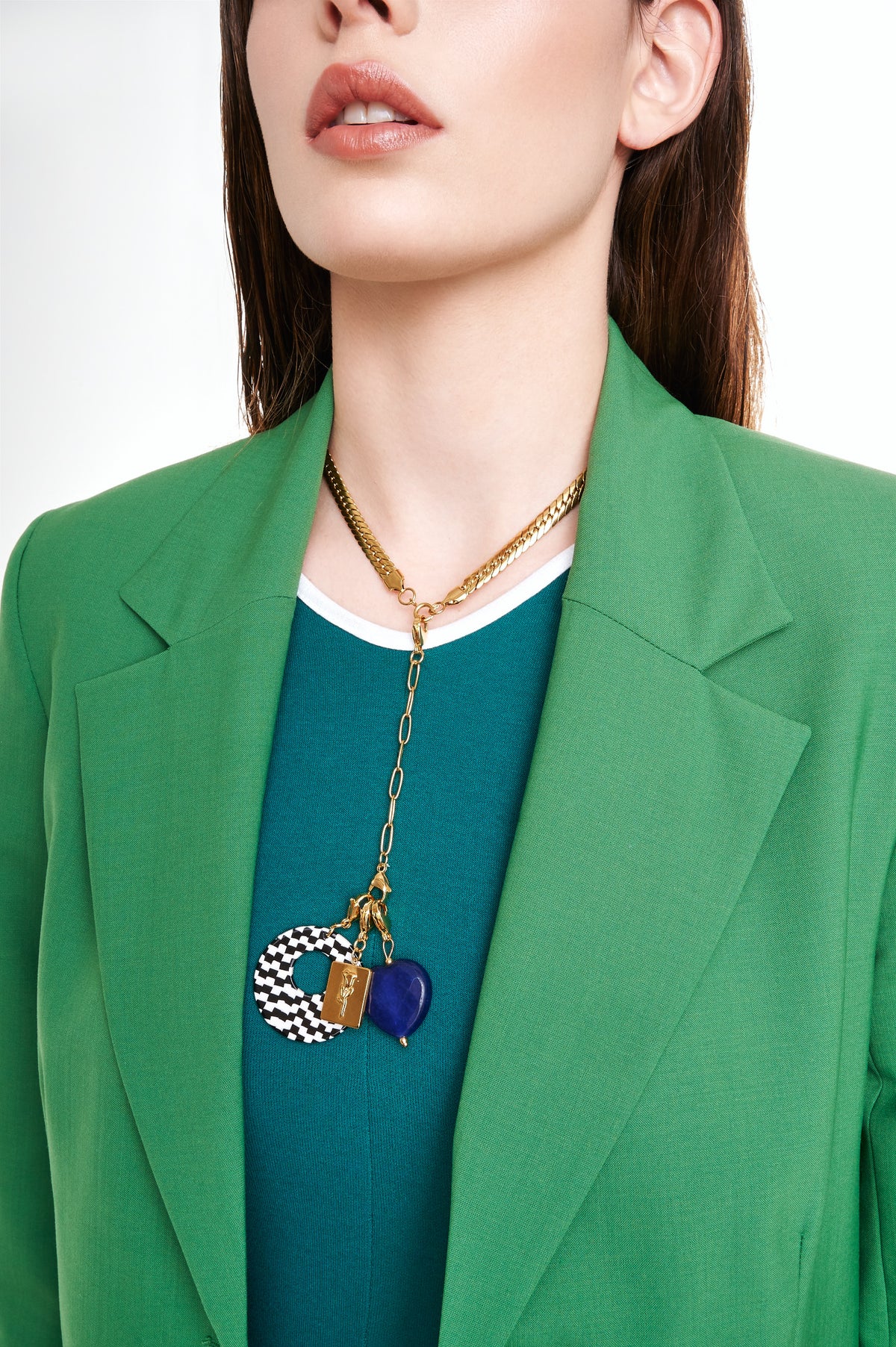 Corazón Lapislázuli Charm